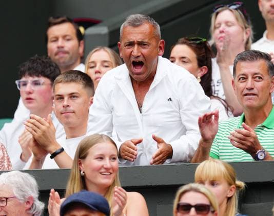 The father of Sonay Kartal during her fourth round match Wimbledon Tennis Championships, Day 7, The All England Lawn Tennis and Croquet Club, London, UK - 06 Jul 2025London The All England Lawn Tennis and United Kingdom  Copyright: xJavierxGarcia Shutterstockx 15387061bx