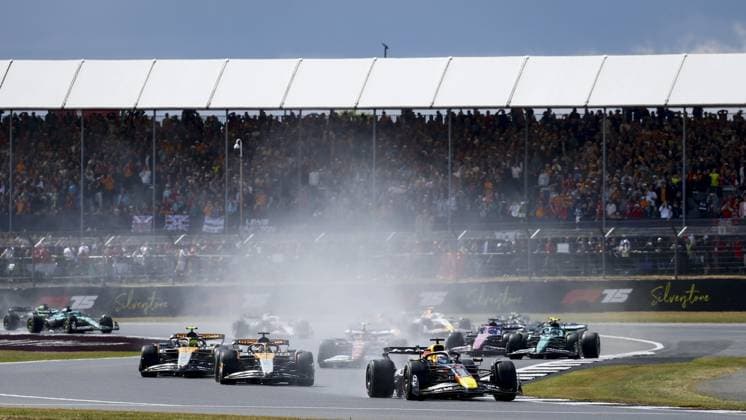 SILVERSTONE - Max Verstappen (Red Bull Racing) on the Silverstone circuit during the start of the Great Britain Grand Prix. ANP SEM VAN DER WAL xVIxANPxSportx xxANPxIVx 531031919 originalFilename: 531031919.jpg
