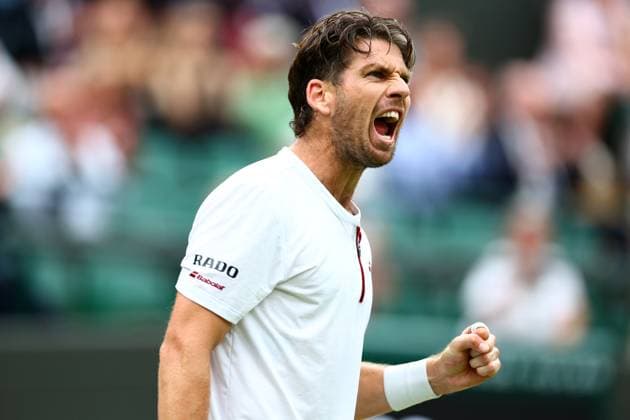 Cameron Norrie celebrates during his fourth round match Wimbledon Tennis Championships, Day 7, The All England Lawn Tennis and Croquet Club, London, UK - 06 Jul 2025London The All England Lawn Tennis and United Kingdom  Copyright: xJamesxMarsh Shutterstockx 15387062dc