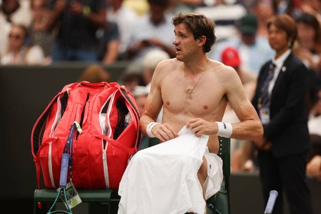 Nicolas Jarry during his fourth round match Wimbledon Tennis Championships, Day 7, The All England Lawn Tennis and Croquet Club, London, UK - 06 Jul 2025London The All England Lawn Tennis and United Kingdom  Copyright: xEllaxLing Shutterstockx 15387063ae