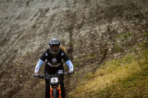 Whoop Downhill Worldcup La Thuile FRENER Lina NORCO RACE DIVISIONat Whoop Downhill Worldcup La Thuile, 06.07.2025,in La Thuile,ITA Foto: Sebastian Sternemann