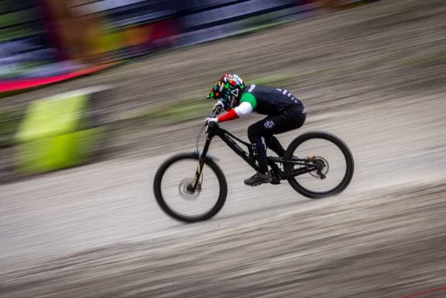 Whoop Downhill Worldcup La Thuile PALAZZARI Davideat Whoop Downhill Worldcup La Thuile, 06.07.2025,in La Thuile,ITA Foto: Sebastian Sternemann