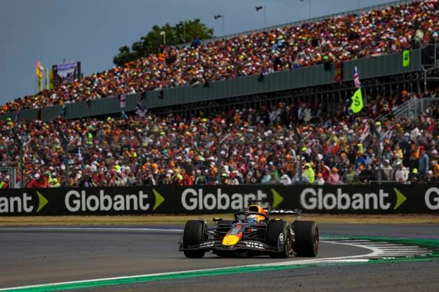 F1 - BRITISH GRAND PRIX 2025 01 VERSTAPPEN Max (nld), Red Bull Racing RB21, action during the Formula 1 Qatar Airways British Grand Prix 2025, 12th round of the 2025 FIA Formula One World Championship, WM, Weltmeisterschaft from July 4 to 6, 2025 on the Silverstone Circuit, in Silverstone, United Kingdom - SilverstoneUnited Kingdom  Copyright: xFLORENTxGOODENx