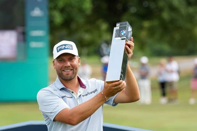 Gewinner der 36. BMW international Open, Daniel Brown (ENG), 36. BMW International Open 2025, Golf, DP World Tour, Herren, Finale, 06.07.2025 Eichenried Bayern Deutschland