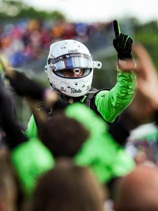 F1 - BRITISH GRAND PRIX 2025 HULKENBERG Nico (ger), Stake F1 Team Kick C45, portrait celebrates his first podium during the Formula 1 Qatar Airways British Grand Prix 2025, 12th round of the 2025 FIA Formula One World Championship, WM, Weltmeisterschaft from July 4 to 6, 2025 on the Silverstone Circuit, in Silverstone, United Kingdom - SilverstoneUnited Kingdom  Copyright: xFLORENTxGOODENx