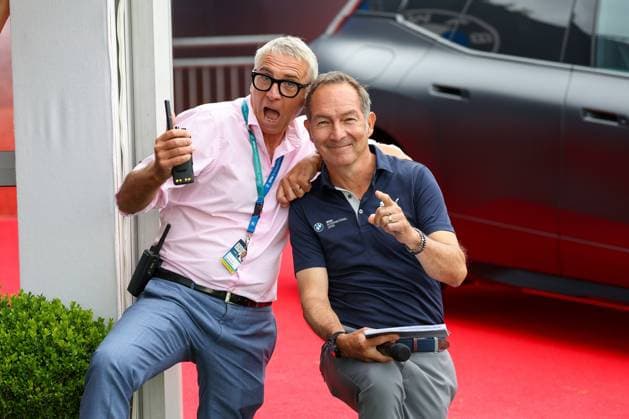Turnierdirektor Marco Kausler und Moderator Ralf Exel , 36. BMW International Open 2025, Golf, DP World Tour, Herren, Finale, 06.07.2025 Eichenried Bayern Deutschland