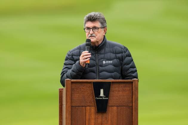 KPMG Women s Irish Open 2025, Carton House, Maynooth 6 7 2025 Ireland President John Foley John Foley 6 7 2025  Copyright: x INPHO LaszloxGeczox 0N8A0205_1