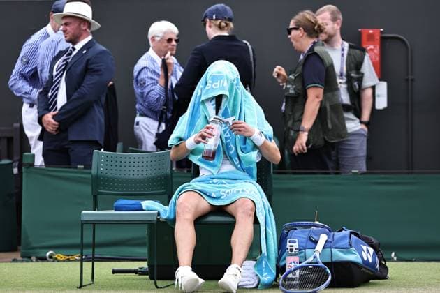 Laura Siegemund, GER, during fourth round of 2025 All England Lawn Tennis Championships at Wimbledon, womens singles, London, 06 07 2025; -