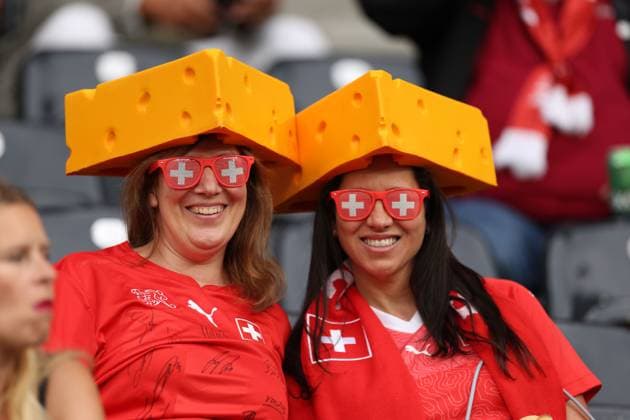 Switzerland fans in the stands Switzerland Women v Iceland Women, UEFA European Women s Championship, Football, Stadion Wankdorf, Bern, Switzerland - 06 Jul 2025Sion Stade de Tourbillon Switzerland EDITORIAL USE ONLY No use with unauthorised audio, video, data, fixture lists, club league logos or live services. Online in-match use limited to 120 images, no video emulation. No use in betting, games or single club league player publications.  Copyright: xRyanxBrowne Shutterstockx 15384330j