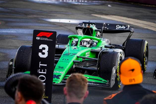 FORMULA 1 BRITISH GRAND PRIX 2025 Nico Hulkenberg (27), Stake F1 Team Kick Sauber C45 arrives in Parc firm finishing 3rd during the FORMULA 1 QATAR AIRWAYS BRITISH GRAND PRIX 2025 at the Silverstone Circuit, Silverstone, England, United Kingdom on 6 July 2025 Credit: Robbie Hoad Every Second Media Editorial use only. All images are copyright Every Second Media Limited. No images may be reproduced without prior permission. Copyright: xIMAGO EveryxSecondxMediax ESM-1520-0097 RobbiexHoadx xEveryxSecondxMediax