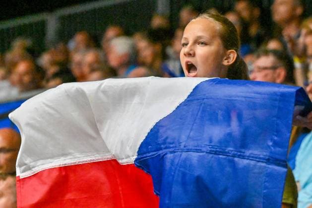 Czech fan in action during the Men s Volleyball European Golden League - Final Four tournament: final game, Czechia vs Finland in Brno, Czech Republic, July 6, 2025. (CTKxPhoto VaclavxSalek) CTKPhotoP2025070604786  CTKPhotoP2025070604786