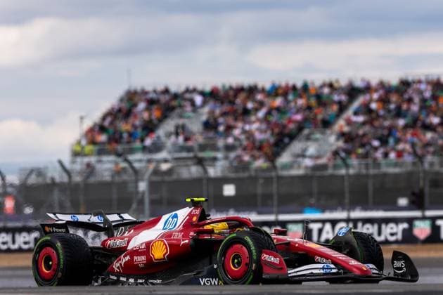 06.07.2025, Silverstone Circuit, Silverstone, FORMULA 1 QATAR AIRWAYS BRITISH GRAND PRIX 2025 , im Bild Lewis Hamilton (GBR), Scuderia Ferrari HP (Photo by Martin Trenkler Hasan Bratic DeFodi Images)