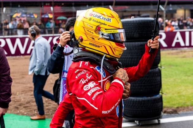 06.07.2025, Silverstone Circuit, Silverstone, FORMULA 1 QATAR AIRWAYS BRITISH GRAND PRIX 2025 , im Bild Lewis Hamilton (GBR), Scuderia Ferrari HP (Photo by Martin Trenkler Hasan Bratic DeFodi Images)