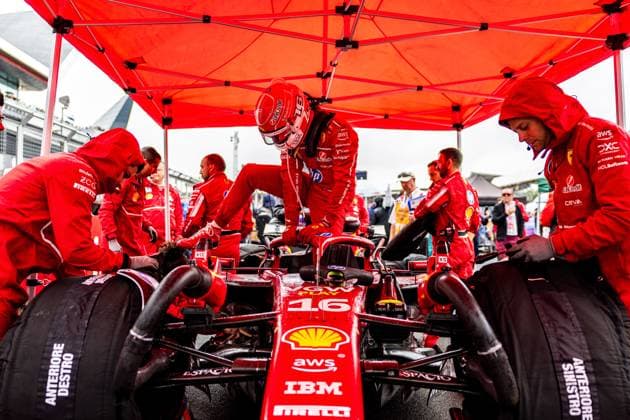 06.07.2025, Silverstone Circuit, Silverstone, FORMULA 1 QATAR AIRWAYS BRITISH GRAND PRIX 2025 , im Bild Charles Leclerc (MCO), Scuderia Ferrari HP (Photo by Martin Trenkler Hasan Bratic DeFodi Images)