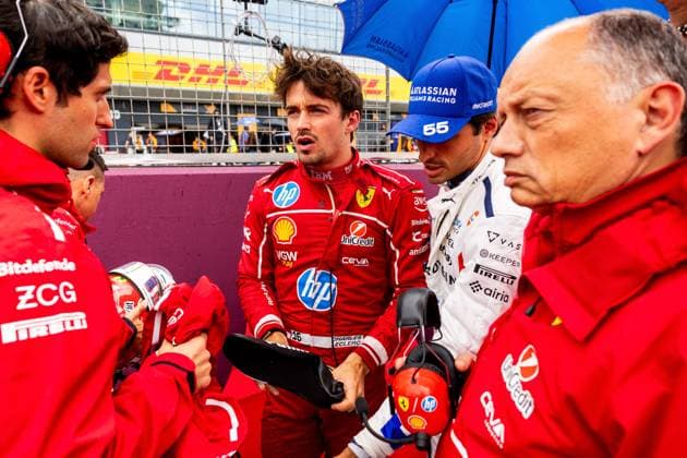 06.07.2025, Silverstone Circuit, Silverstone, FORMULA 1 QATAR AIRWAYS BRITISH GRAND PRIX 2025 , im Bild Charles Leclerc (MCO), Scuderia Ferrari HP (Photo by Martin Trenkler Hasan Bratic DeFodi Images)