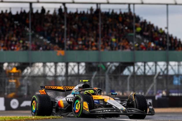 06.07.2025, Silverstone Circuit, Silverstone, FORMULA 1 QATAR AIRWAYS BRITISH GRAND PRIX 2025 , im Bild Sieger Lando Norris (GBR), McLaren F1 Team (Photo by Martin Trenkler Hasan Bratic DeFodi Images)