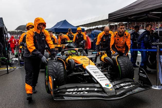 06.07.2025, Silverstone Circuit, Silverstone, FORMULA 1 QATAR AIRWAYS BRITISH GRAND PRIX 2025 , im Bild Sieger Lando Norris (GBR), McLaren F1 Team (Photo by Martin Trenkler Hasan Bratic DeFodi Images)