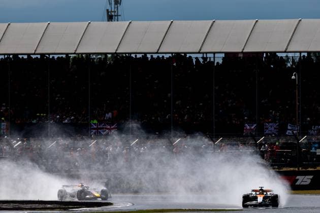 06.07.2025, Silverstone Circuit, Silverstone, FORMULA 1 QATAR AIRWAYS BRITISH GRAND PRIX 2025 , im Bild 2.Platz für Oscar Piastri (AUS), McLaren F1 Team (Photo by Martin Trenkler Hasan Bratic DeFodi Images)