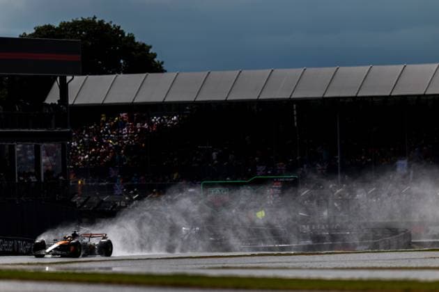 06.07.2025, Silverstone Circuit, Silverstone, FORMULA 1 QATAR AIRWAYS BRITISH GRAND PRIX 2025 , im Bild 2.Platz für Oscar Piastri (AUS), McLaren F1 Team (Photo by Martin Trenkler Hasan Bratic DeFodi Images)