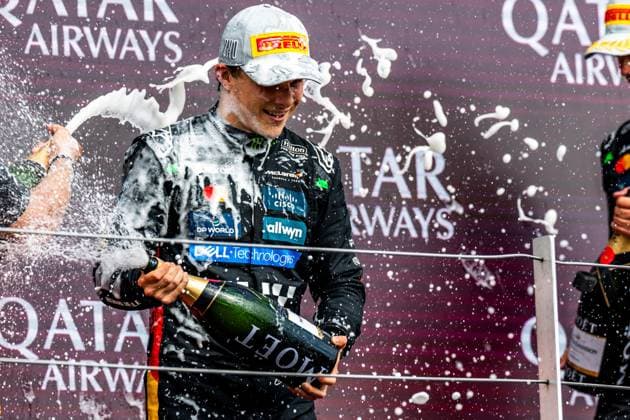 06.07.2025, Silverstone Circuit, Silverstone, FORMULA 1 QATAR AIRWAYS BRITISH GRAND PRIX 2025 , im Bild 2.Platz für Oscar Piastri (AUS), McLaren F1 Team (Photo by Martin Trenkler Hasan Bratic DeFodi Images)