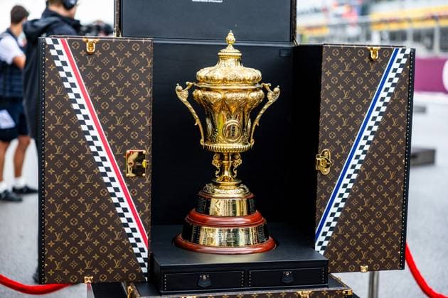 06.07.2025, Silverstone Circuit, Silverstone, FORMULA 1 QATAR AIRWAYS BRITISH GRAND PRIX 2025 , im Bild Der Siegerpokal (Photo by Martin Trenkler Hasan Bratic DeFodi Images)