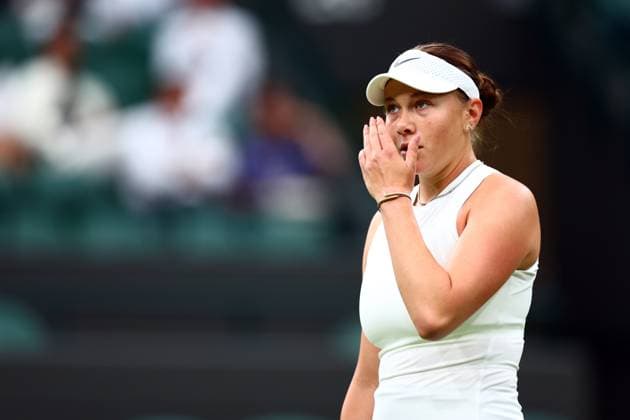 Amanda Anisimova during her fourth round match Wimbledon Tennis Championships, Day 7, The All England Lawn Tennis and Croquet Club, London, UK - 06 Jul 2025London The All England Lawn Tennis and United Kingdom  Copyright: xJamesxMarsh Shutterstockx 15387062fw