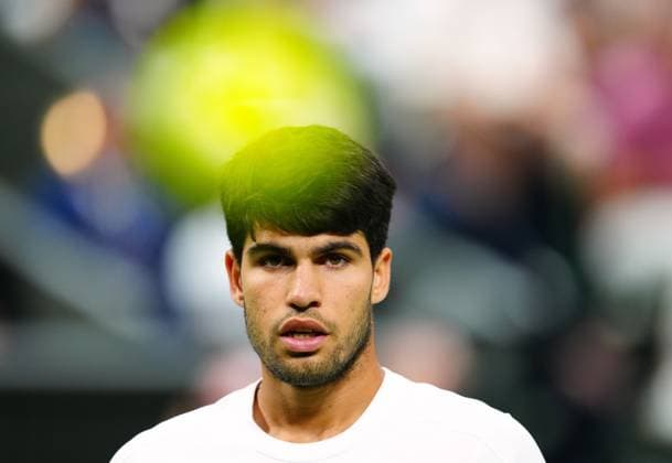 Carlos Alcaraz during his fourth round match Wimbledon Tennis Championships, Day 7, The All England Lawn Tennis and Croquet Club, London, UK - 06 Jul 2025London The All England Lawn Tennis and United Kingdom  Copyright: xJavierxGarcia Shutterstockx 15387061hf