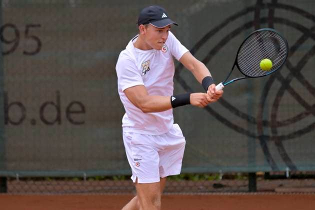 Justin Engel GER 06.07.2025 Tennis 1. Bundesliga Herren, TC Bredeney vs TC Großhesselohe, Tennis Club Bredeney, Essen,