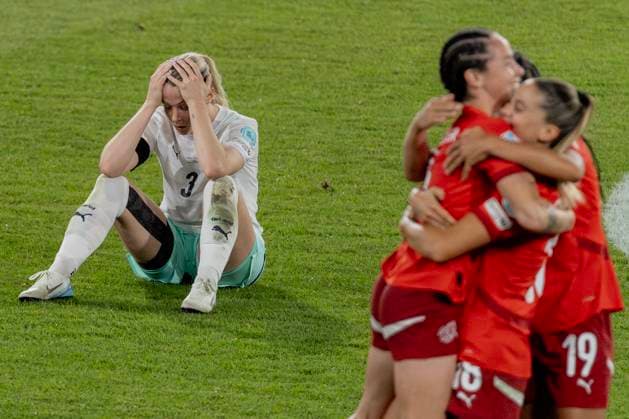 Bern, Switzerland, July 06st 2025: Bad mood at Sandra Maria Jessen (3 ISL) after the defeat after the UEFA Womens EURO 2025 Group A match between Switzerland and Iceland at Stadion Wankdorf in Bern, Switzerland. Philipp Kresnik (Philipp Kresnik SheKicks SPP)  Copyright: xPhilippxKresnikx xSheKicksx xSPPx spp-en-PhKrSh-1KRE3715-Verbessert-RR