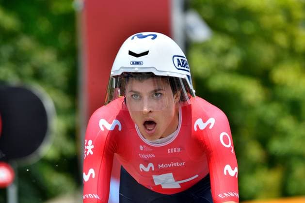 Marlen REUSSER (MOVISTAR TEAM) during Giro d Italia Women - Stage 1 - Bergamo Bergamo, Giro d Italia race in Bergamo, Italy, July 06 2025  Copyright: xDavidexVaninetti IPAxSportx xipa-agency.netx xx IPA_60037639 IPA_Agency_IPA60037639