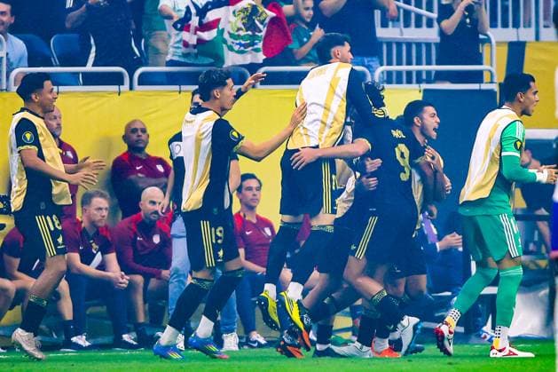 UNITED STATES VS MEXICO - COPA ORO - 06 JULIO 2025 HOUSTON,TEXAS. JULY 06th: Raul JimÃ nez 9 of Mexico celebrate his a goal During the Final match between United States and Mexico in the Concacaf Gold Cup 2025, held at the NRG Stadium, in Houston,Texas (PHOTO BY FABIAN MEZA STRAFFON IMAGES IMAGO MANDATORY CREDIT EDITORIAL USE Copyright: xFABIANxMEZAx
