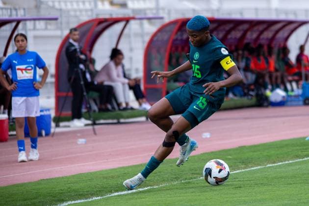 CASABLANCA, MOROCCO - JULY 6: Rasheedat Ajibade of Nigeria during the 2024 Women s Africa Cup of Nations (Wafcon) between Nigeria and Tunisia at the Stade Larbi Zaouli on July 6, 2025 in Casablanca, Morocco. Photo by Justina Aniefiok Copyright: xx