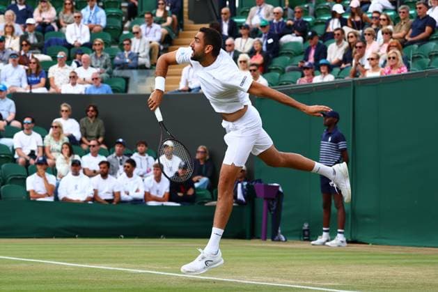 Marin Cilic during his Round of 16 match Wimbledon Tennis Championships, Day 8, The All England Lawn Tennis and Croquet Club, London, UK - 07 Jul 2025London The All England Lawn Tennis and United Kingdom  Copyright: xJamesxMarsh Shutterstockx 15387973f