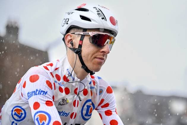 Slovenian Tadej Pogacar of UAE Team Emirates pictured at the start of the third stage of the 2025 Tour de France cycling, from Valenciennes to Dunkerque (178 km) on Monday 07 July 2025 in France. The 112th edition of the Tour de France starts on Saturday 5 July in Lille, France, and will finish in Paris, France on the 27th of July. JASPERxJACOBS  x128594825x