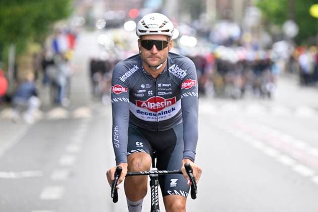 Tour de France 2025 Stage 3 DUINKERKE, FRANCE - JULY 07 : Rickaert Jonas (BEL) of Alpecin - Deceuninck during stage 3 of the 112th edition of Tour de France an UCI World Tour 2.UWT cycling road race stage for Men Elite of 178 km with start in Valenciennes and finish in Duinkerke on July 7, 2025 in Duinkerke, France, 07 07 2025 ( Motordriver Kenny Verfaillie - Duinkerke France  Copyright: xJanxDexMeuleneirx