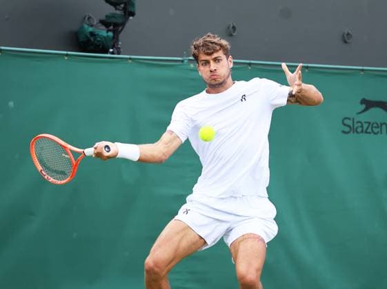TENNIS - Wimbledon 2025 LONDON,ENGLAND,07.JUL.25 - TENNIS - ATP, Tennis Herren World Tour, Wimbledon, Grand Slam. Image shows Flavio Cobolli (ITA).  GEPAxpictures xAlanxGrieves