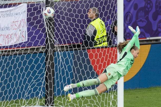 Thun, Switzerland, July 07st 2025: Goalkeeper Lisa Lichtfus (21 BEL) during the UEFA Womens EURO 2025 Group B match between Spain and Belgium at Arena Thun in Thun, Switzerland. Philipp Kresnik (Philipp Kresnik SheKicks SPP)  Copyright: xPhilippxKresnikx xSheKicksx xSPPx spp-en-PhKrSh-1KRE4551-Verbessert-RR