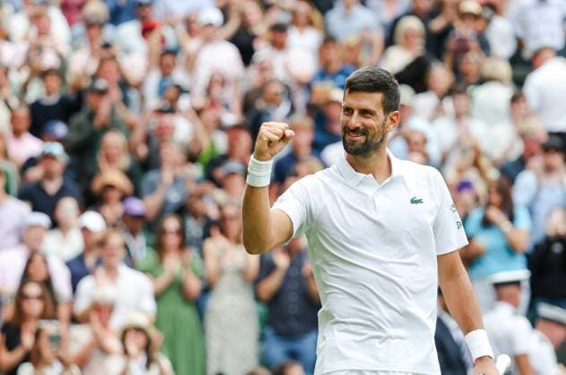 Wimbledon 2025 Day 8, Alex de Minaur v Novak Djokovic Wimbledon Championships 2025 Day 8, 07 07 25 Gentlemens’ Singles - Round of 16 Centre Court Alex de Minaur v Novak Djokovic Novak Djokovic wins in 4 sets  Copyright: xMarcxAspland ThexTimesx NINTCHDBPICT001008255667