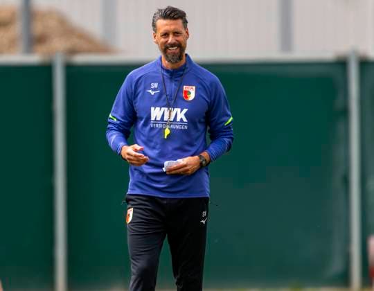 07.07.2025, Fussball 1. Bundesliga 2025 2026, Trainingsauftakt FC Augsburg, am Trainingsplatz an der WWK-Arena Augsburg, Trainer Sandro Wagner (FC Augsburg).