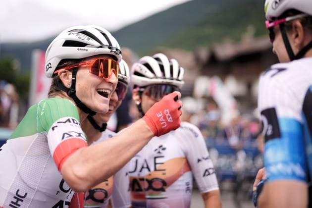 Uae Team Adq™s Longo Borghini Elisa during the 3rd stage of the Giro d™Italia Women, from Vezza d™Oglio to Trento, Italy Tuesday, July 08, 2025. - cycling .  Copyright: xMarcoxAlpozzi LaPressex