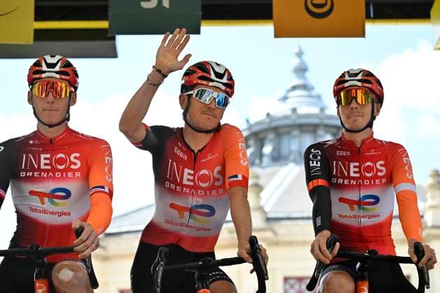 Tour de France 2025 Stage 4 ROUEN, FRANCE - JULY 08 : Thomas during stage 4 of the 112th edition of Tour de France an UCI World Tour 2.UWT cycling road race stage for Men Elite of 173 km with start in Amiens Metropole and finish in Rouen on July 8, 2025 in Rouen, France, 08 07 2025 ( Motordriver Kenny Verfaillie - Rouen France  Copyright: xJanxDexMeuleneirx