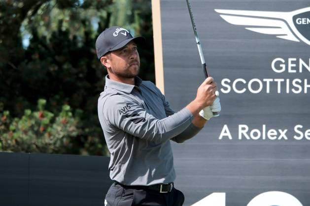 UK: The Genesis Scottish Open at The Renaissance Club, North Berwick, Scotland on 08 July 2025: Pictured: Xander Schauffele (USA) on the 10th tee during a practice round at the Genesis Scottish Open 2025 at The Renaissance Club, North Berwick, Scotland North Berwick The Renaissance Club Scotland Copyright: xAlexxToddx