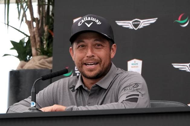 UK: The Genesis Scottish Open at The Renaissance Club, North Berwick, Scotland on 08 July 2025: Pictured: Xander Schauffele (USA) attends a press conference, PK, Pressekonferenz at the Genesis Scottish Open 2025 at The Renaissance Club, North Berwick, Scotland North Berwick The Renaissance Club Scotland Copyright: xAlexxToddx