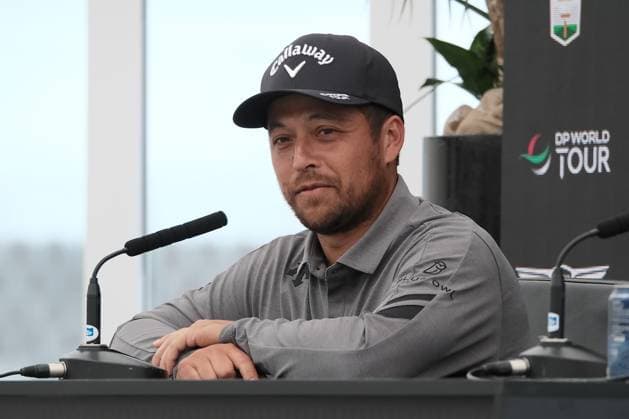 UK: The Genesis Scottish Open at The Renaissance Club, North Berwick, Scotland on 08 July 2025: Pictured: Xander Schauffele (USA) attends a press conference, PK, Pressekonferenz at the Genesis Scottish Open 2025 at The Renaissance Club, North Berwick, Scotland North Berwick The Renaissance Club Scotland Copyright: xAlexxToddx