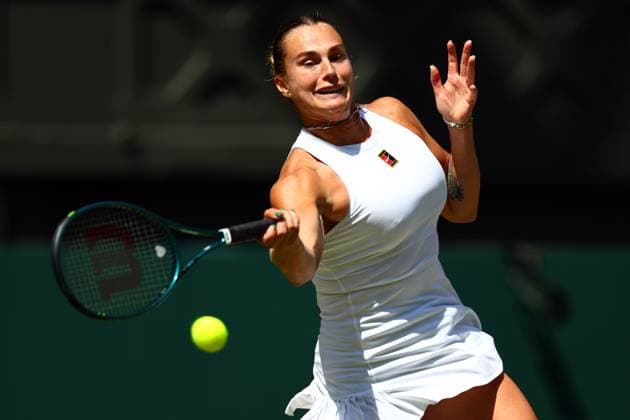 Aryna Sabalenka during her quarter final match Wimbledon Tennis Championships, Day 9, The All England Lawn Tennis and Croquet Club, London, UK - 08 Jul 2025London The All England Lawn Tennis and United Kingdom  Copyright: xJamesxMarsh Shutterstockx 15389336bj