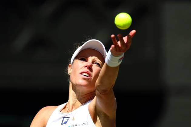 Laura Siegemund during her quarter final match Wimbledon Tennis Championships, Day 9, The All England Lawn Tennis and Croquet Club, London, UK - 08 Jul 2025London The All England Lawn Tennis and United Kingdom  Copyright: xJamesxMarsh Shutterstockx 15389336bo