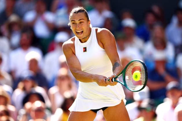 Aryna Sabalenka during her quarter final match Wimbledon Tennis Championships, Day 9, The All England Lawn Tennis and Croquet Club, London, UK - 08 Jul 2025London The All England Lawn Tennis and United Kingdom  Copyright: xJamesxMarsh Shutterstockx 15389336ee