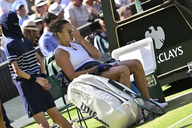 Tennis : Wimbledon -2025 - ITF - Tennis - Wimbledon - ITF - Aryna Sabalenka - Bielorussie Russie GB  Copyright: xChryslenexCaillaudx xPznewzx