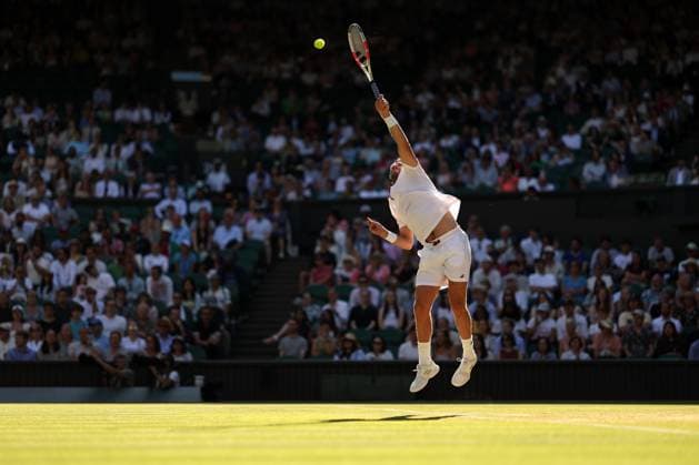 Cameron Norrie during his quarter final match Wimbledon Tennis Championships, Day 9, The All England Lawn Tennis and Croquet Club, London, UK - 08 Jul 2025London The All England Lawn Tennis and United Kingdom  Copyright: xEllaxLing Shutterstockx 15389337dc