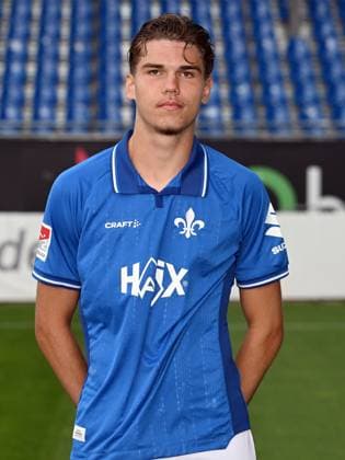 08.07.2025, xjhx, Fussball 2.Bundesliga, SV Darmstadt 98 Fototermin Saison 2025 26, Max Pfister ; SV Darmstadt 98 2.BL; Porträttermin 2025 2026 Darmstadt